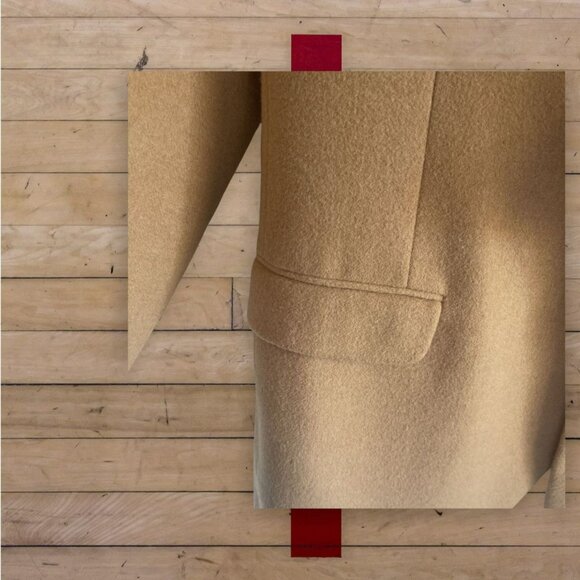 Wimbledon By Racquet Club Men's  Blazer Beige Camel Hair Lined Notch sz. 46r - Picture 3 of 11